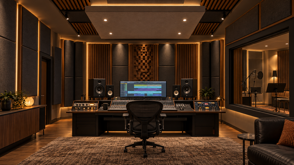 Acoustic treatment for studio, entertainment room, private cinema, and offices.